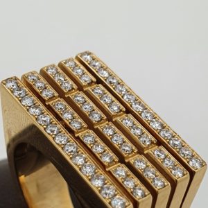 Chevalière Piaget or – sertie diamants